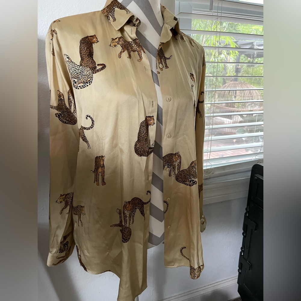 Zara Cheetah Blouse
